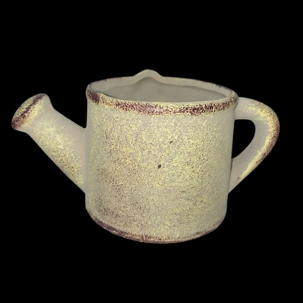Mini Ceramic Watering Can Flower Pot – Vintage Style 2.75”